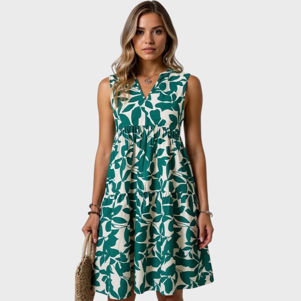Tasha | Blühendes fließendes Kleid