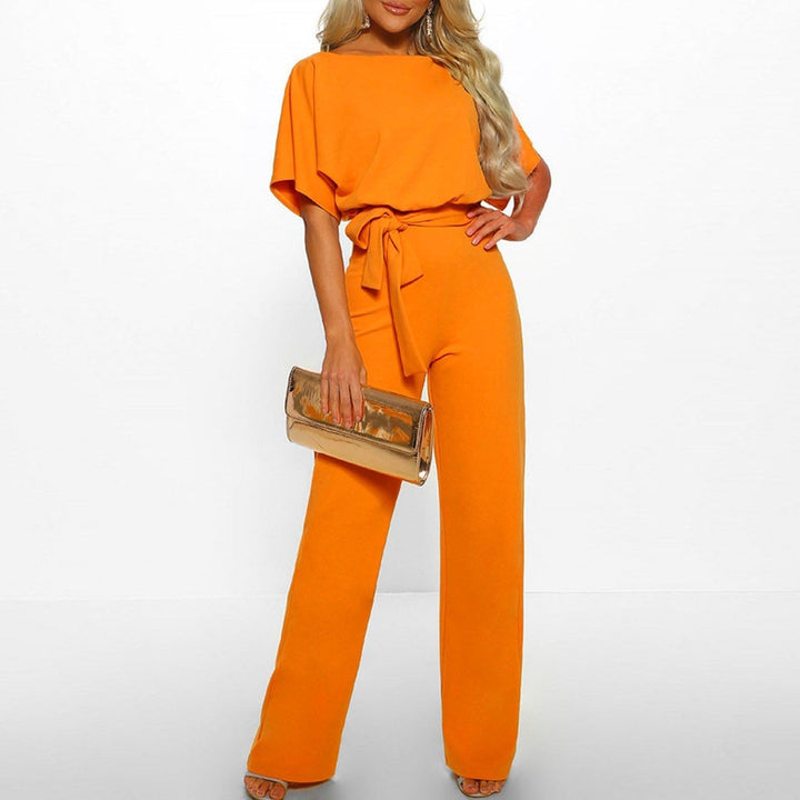 Laverna - Stilvolles Gürtel-Jumpsuit mit weitem Bein