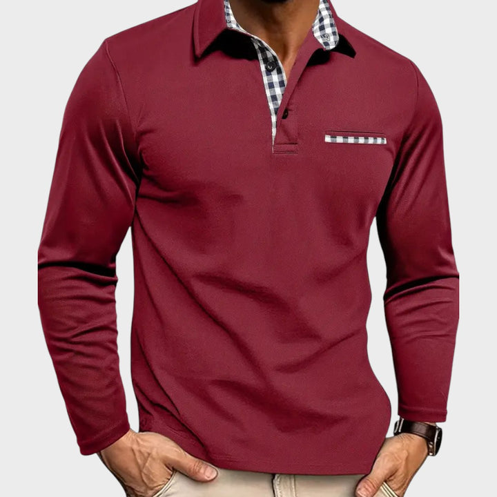Noah | Langärmeliges Poloshirt