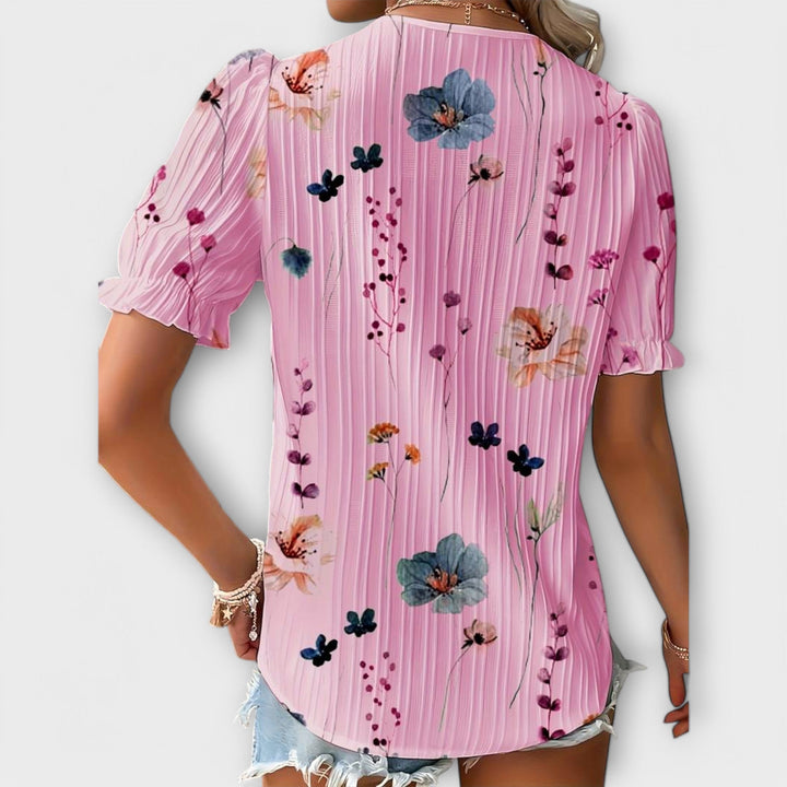 Emily - Bluse mit V-Ausschnitt