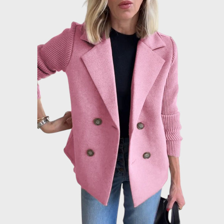 Emma | Eleganter Blazer mit Strickärmeln