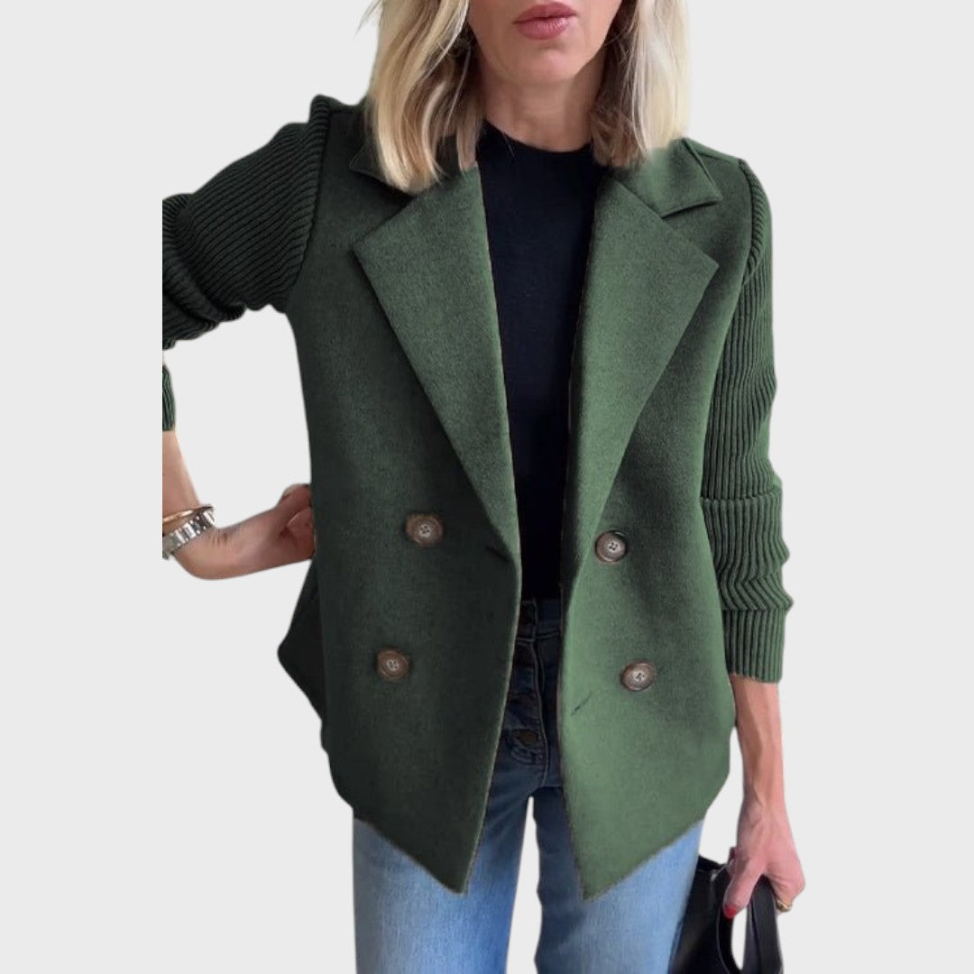 Emma | Eleganter Blazer mit Strickärmeln