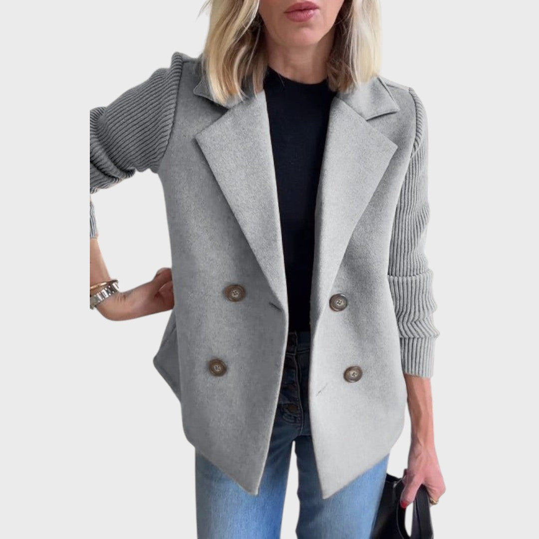 Emma | Eleganter Blazer mit Strickärmeln