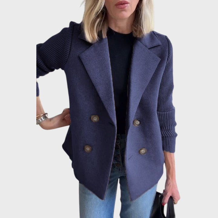 Emma | Eleganter Blazer mit Strickärmeln