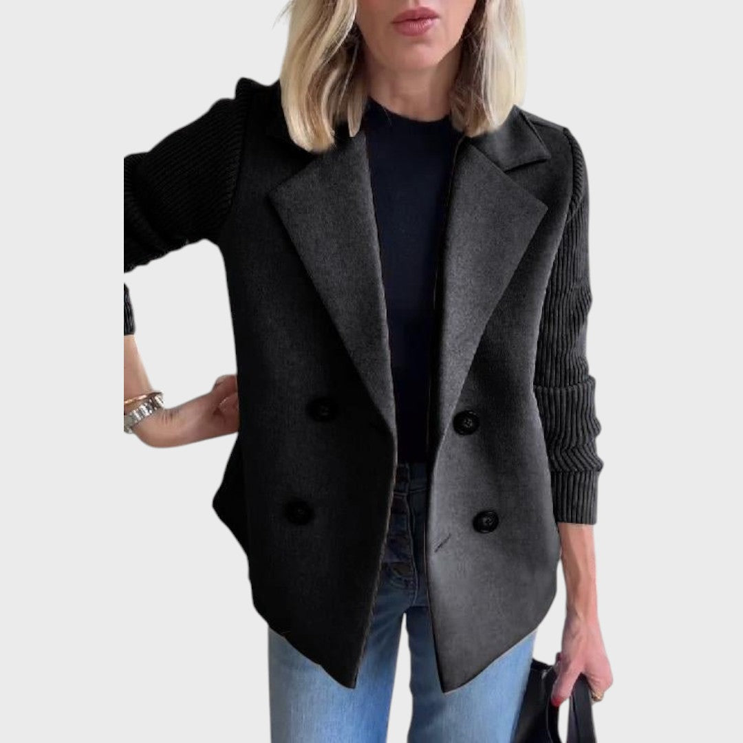 Emma | Eleganter Blazer mit Strickärmeln