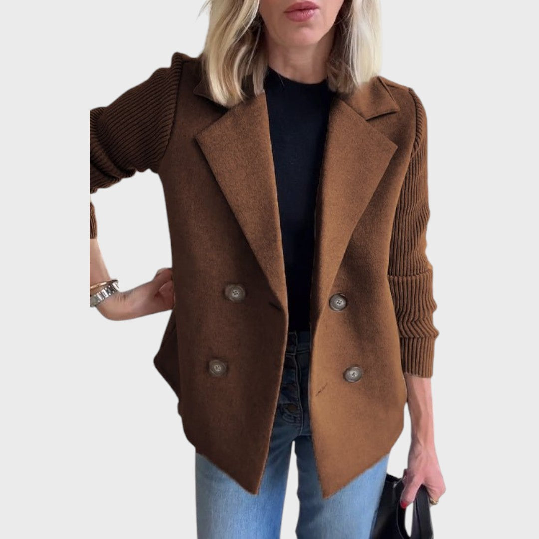 Emma | Eleganter Blazer mit Strickärmeln