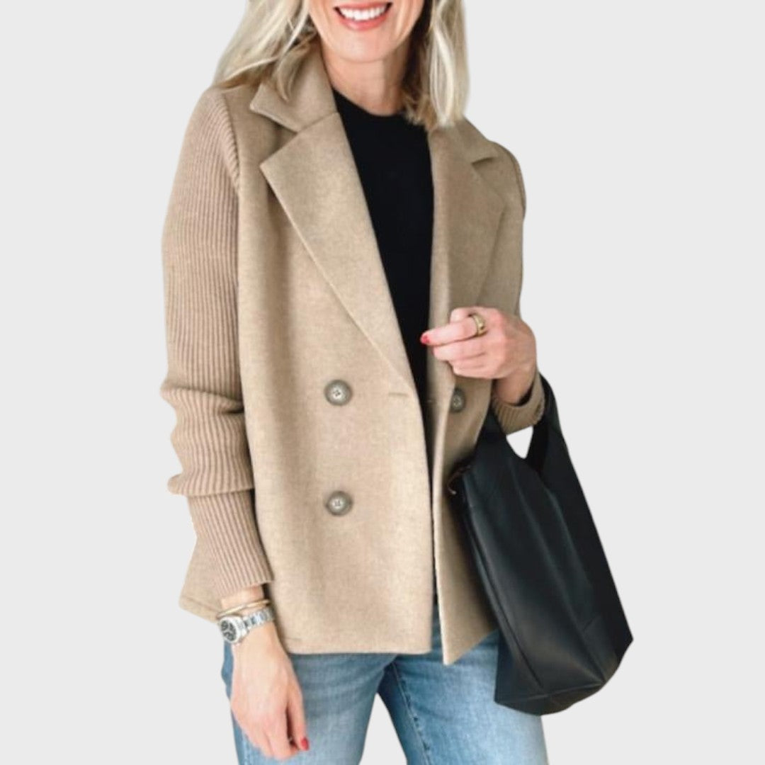 Emma | Eleganter Blazer mit Strickärmeln