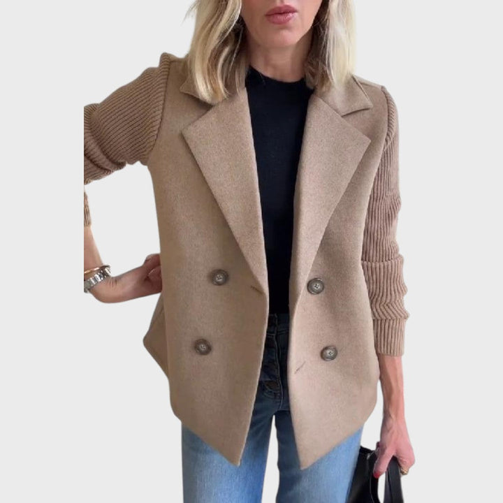 Emma | Eleganter Blazer mit Strickärmeln