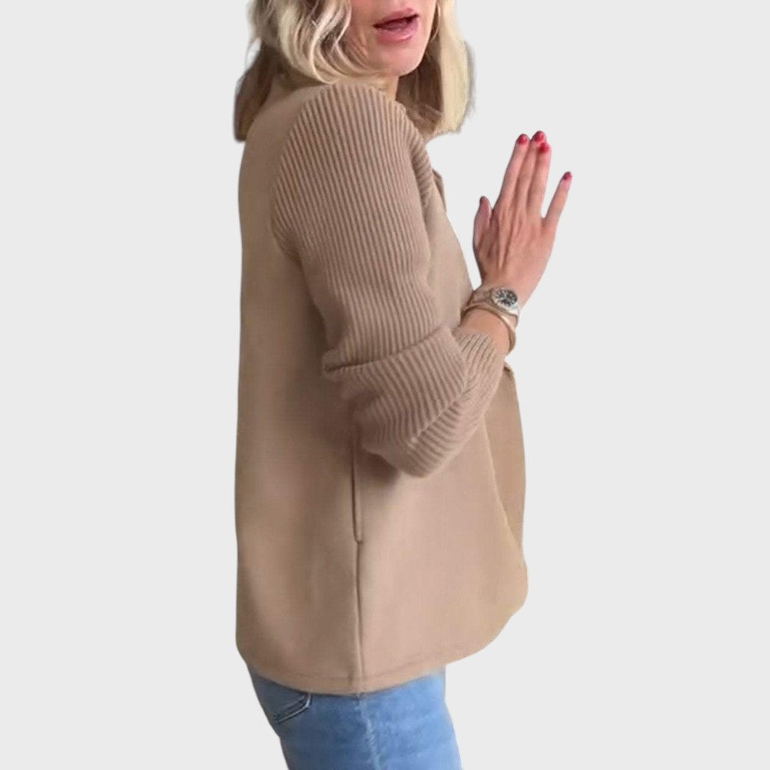 Emma | Eleganter Blazer mit Strickärmeln