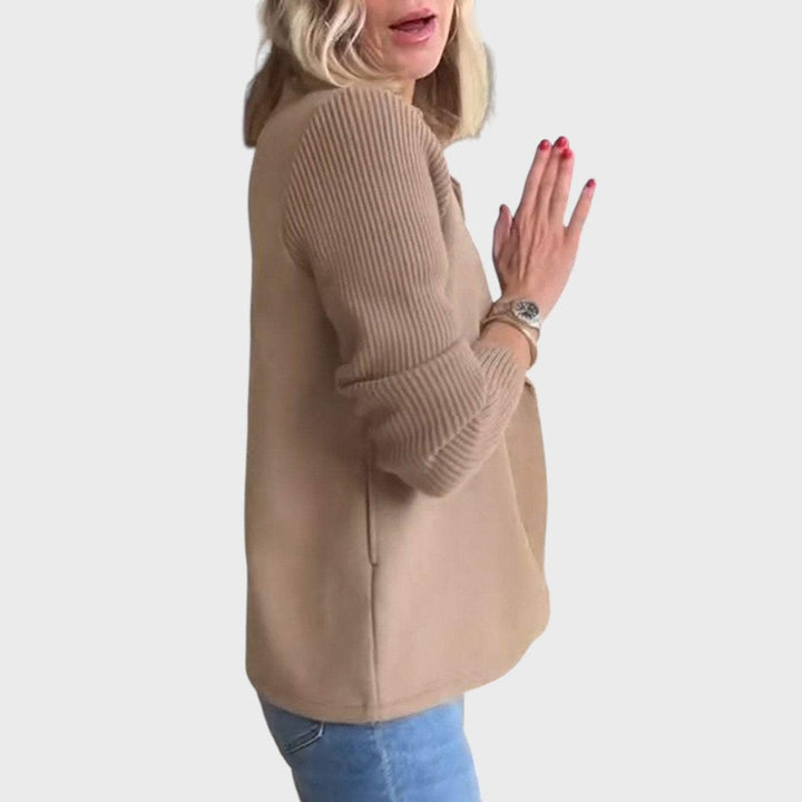 Emma | Eleganter Blazer mit Strickärmeln