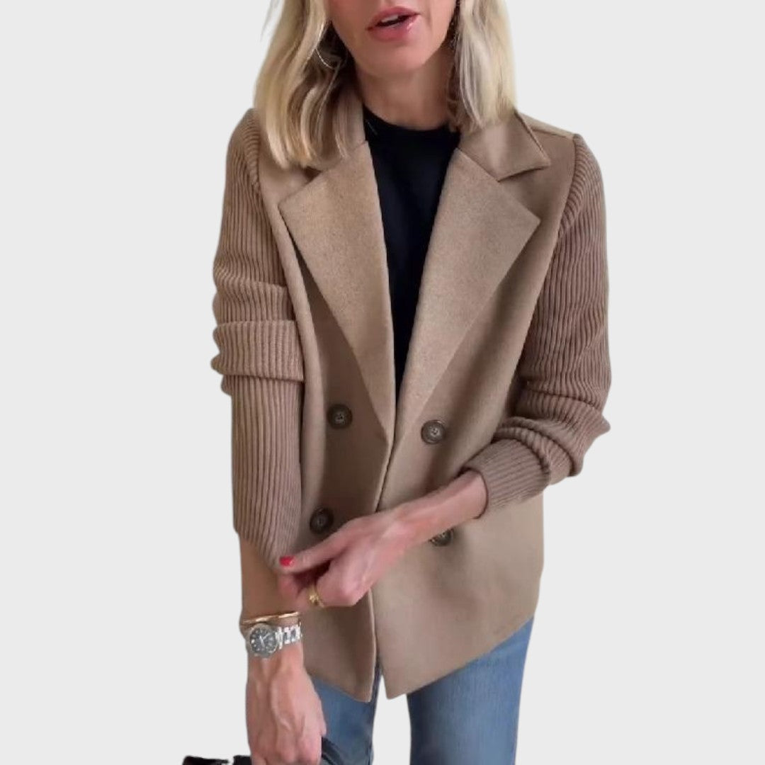 Emma | Eleganter Blazer mit Strickärmeln