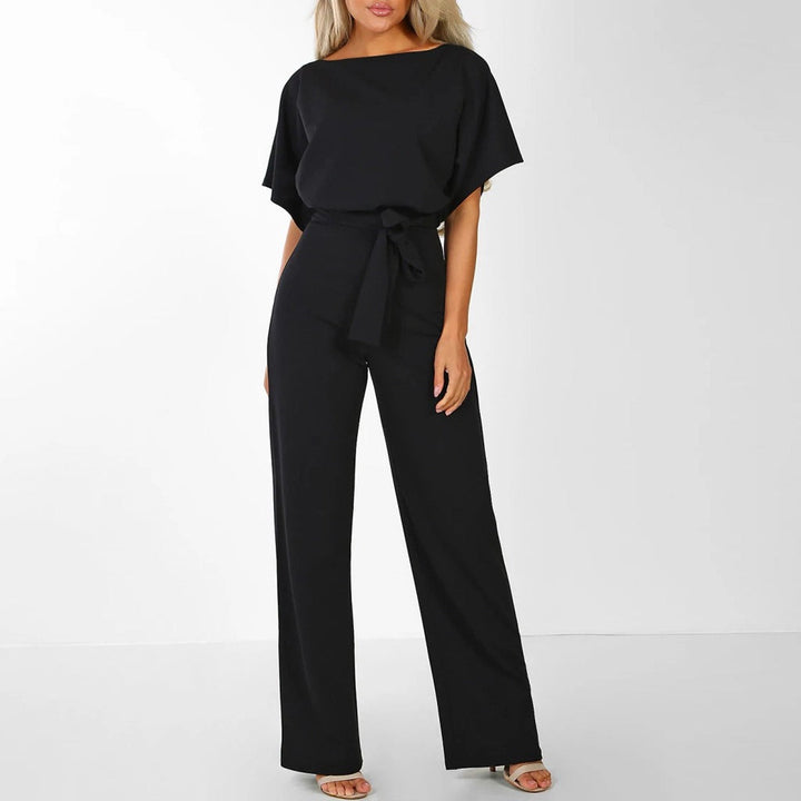 Laverna - Stilvolles Gürtel-Jumpsuit mit weitem Bein