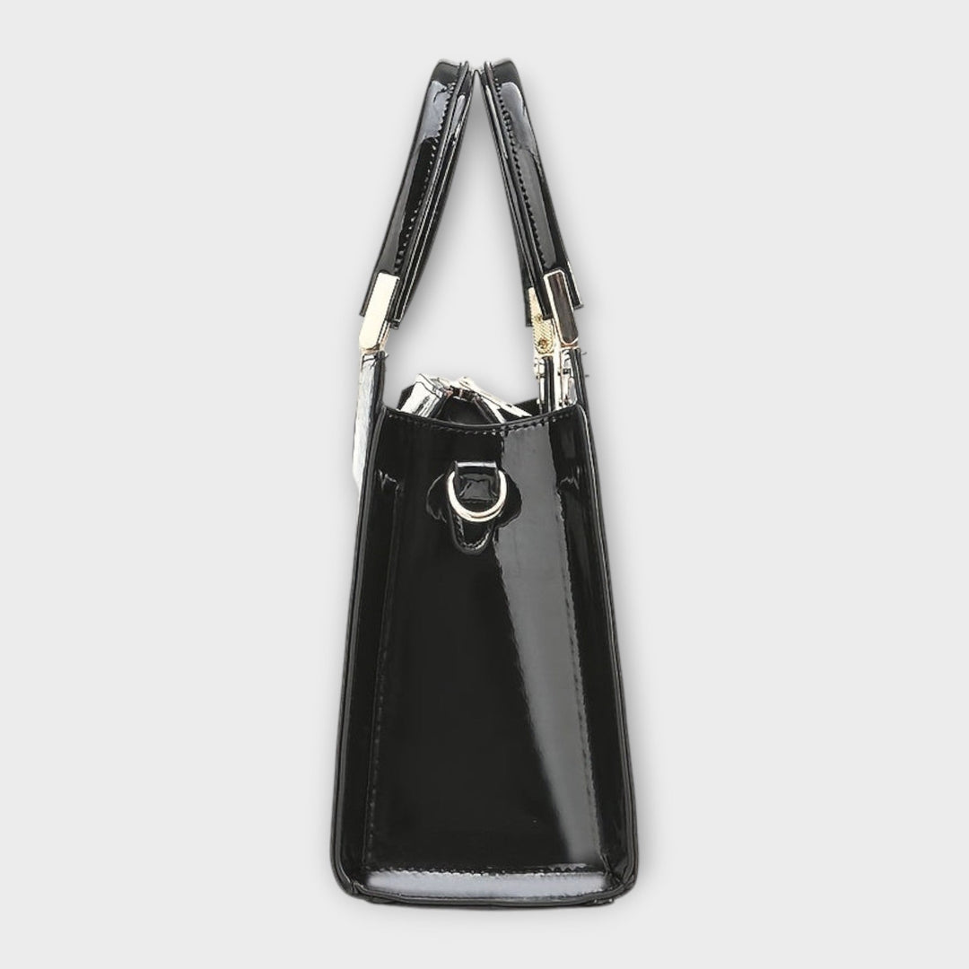 CROCODILE™ | Glänzende Tasche mit Krokodilleder-Design