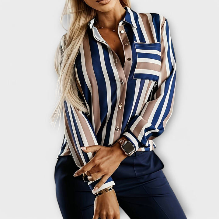 Emily - lässige und bequeme gestreifte Bluse