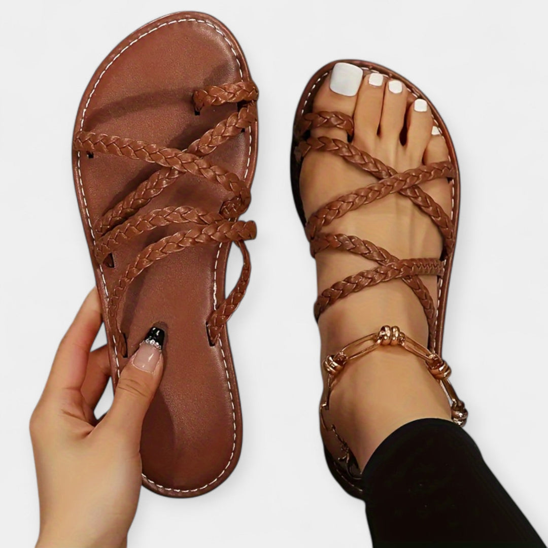 Bequeme offene Slipper für warme Tage