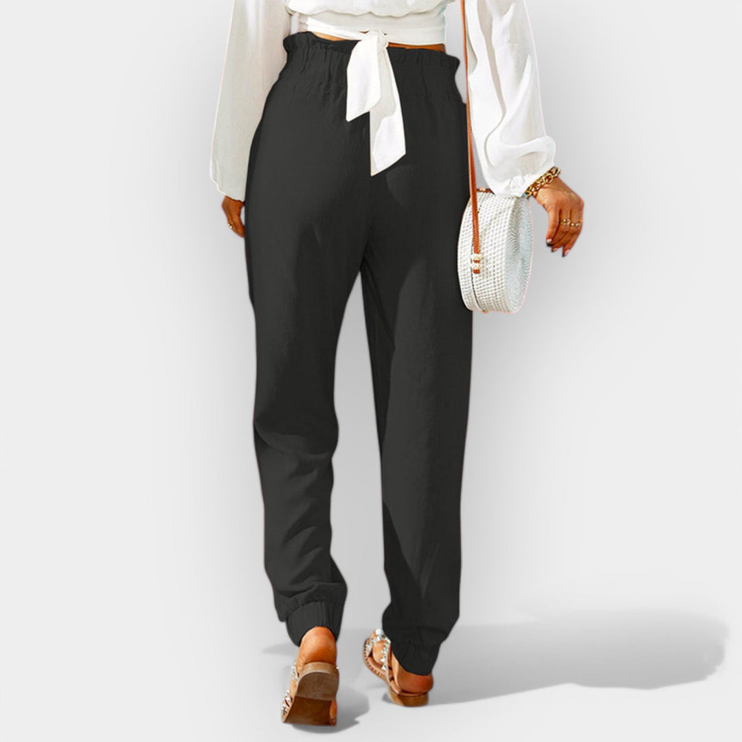 Hochtaillierte Damenhose