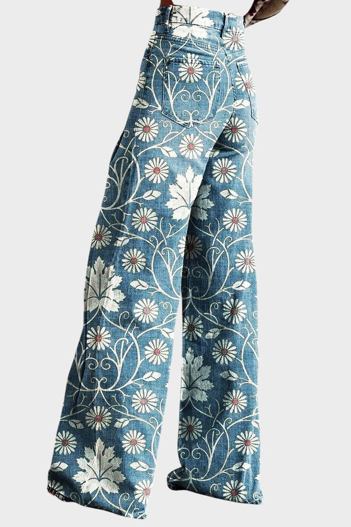 Amara™ | Boho breite Hosen mit Stickerei