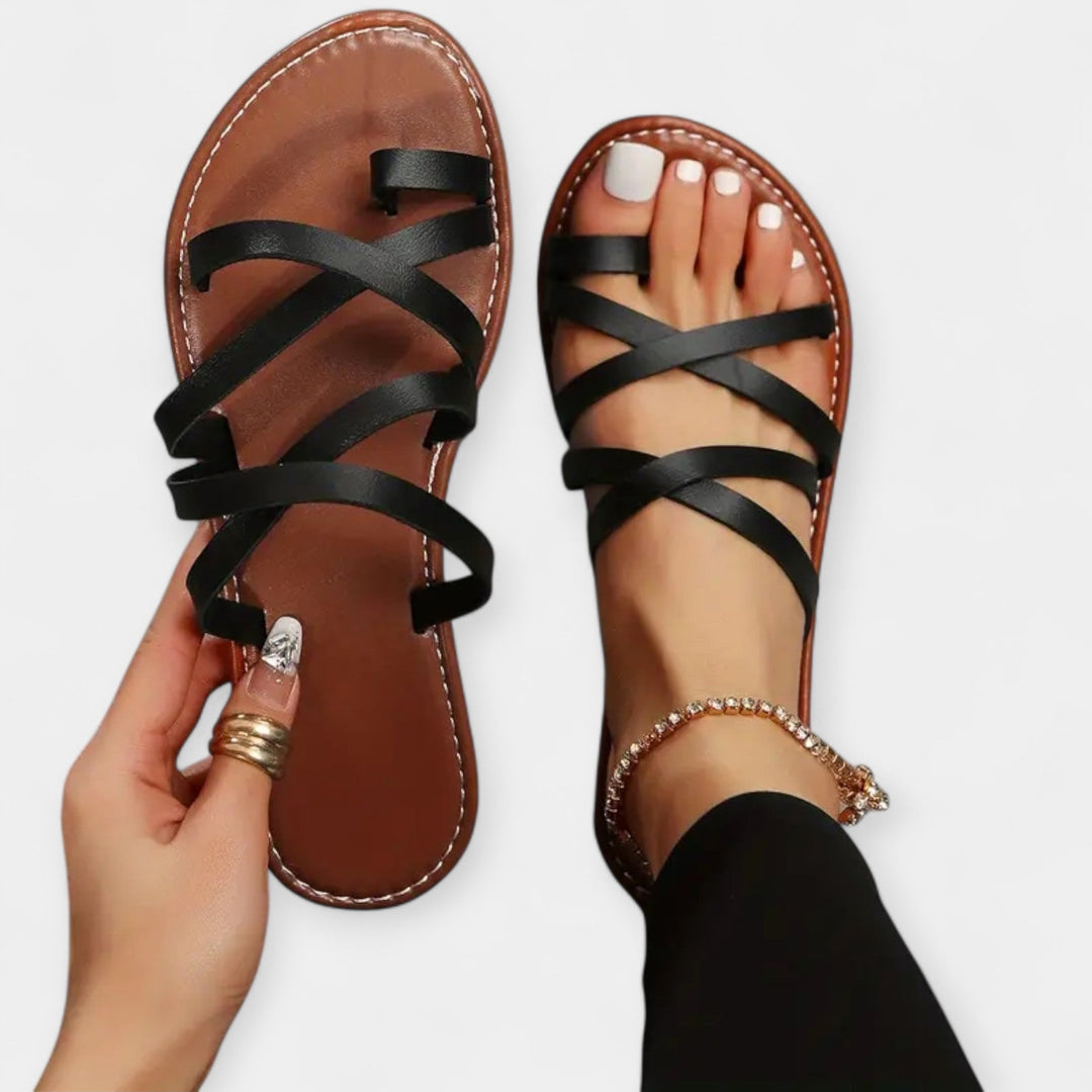 Bequeme offene Slipper für warme Tage