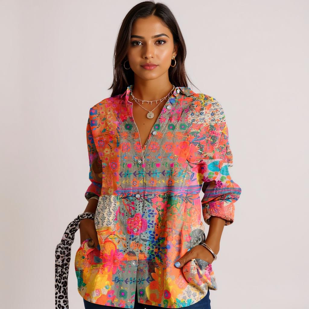 DALIA™ | Damen Blumenbluse