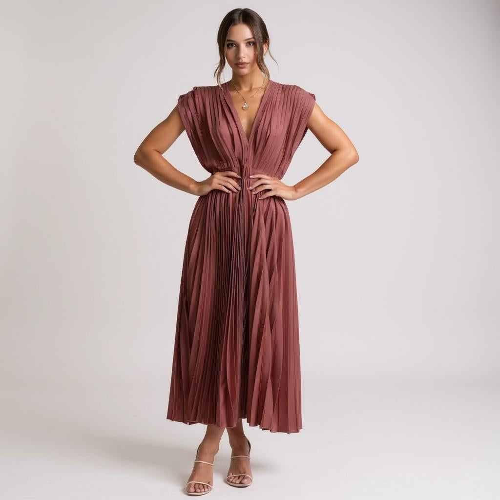 CECILIA | Kleid mit V-Ausschnitt