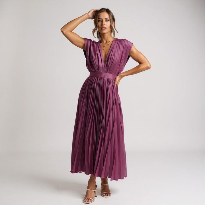 CECILIA | Kleid mit V-Ausschnitt