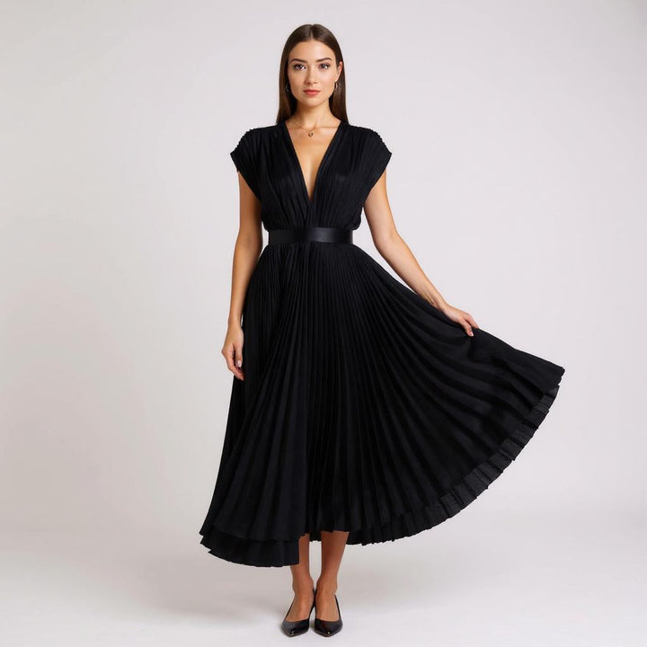 CECILIA | Kleid mit V-Ausschnitt