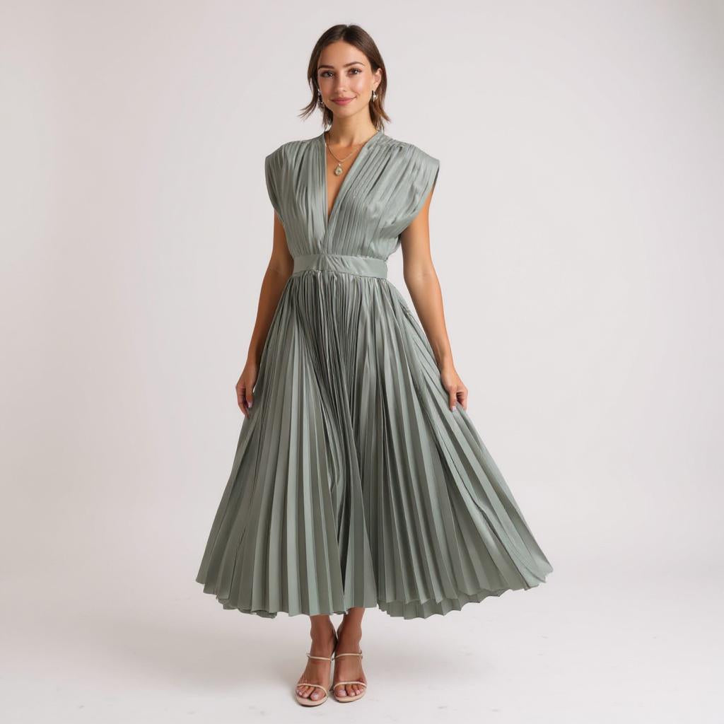 CECILIA | Kleid mit V-Ausschnitt