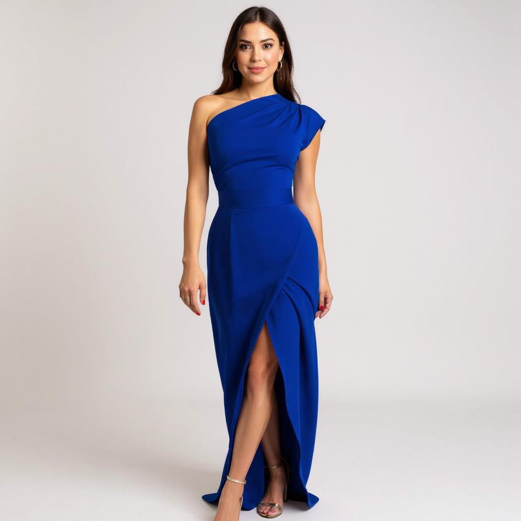 JANOVA | Asymmetrisches Abendkleid mit Schlitz