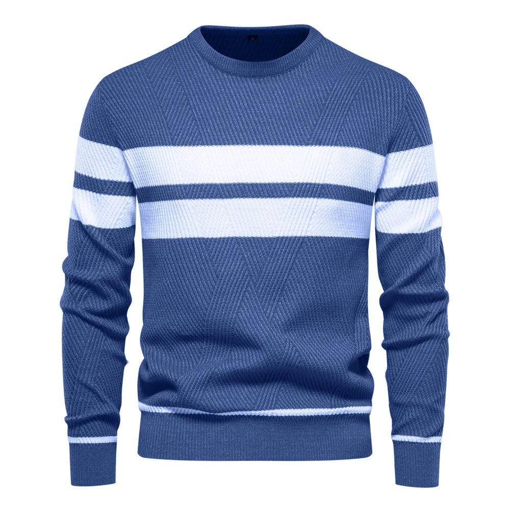 Sam | Langärmeliger Patchwork-Pullover