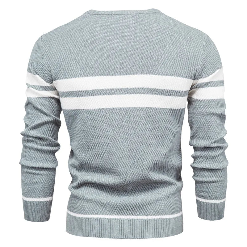 Sam | Langärmeliger Patchwork-Pullover