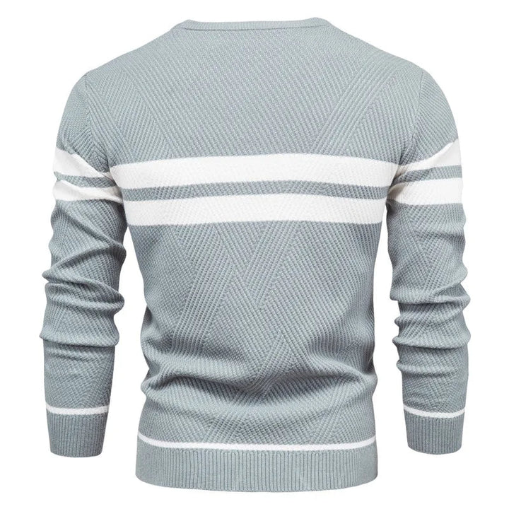 Sam | Langärmeliger Patchwork-Pullover