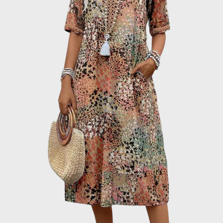 FLAVIA | Kleid mit V-Ausschnitt