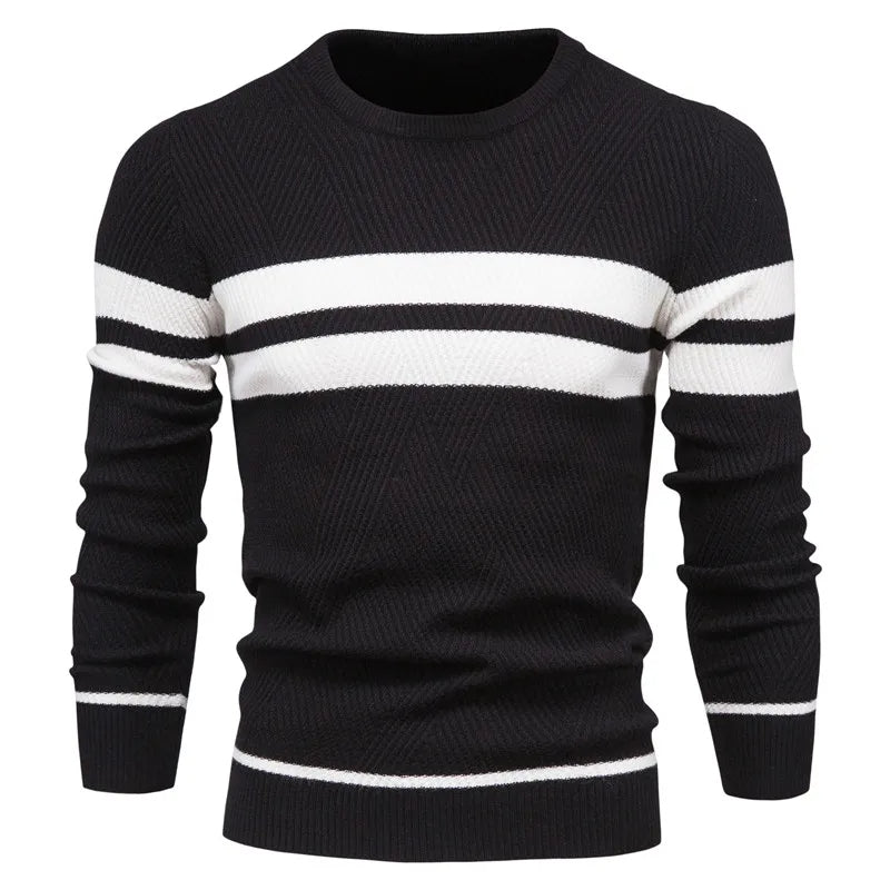 Sam | Langärmeliger Patchwork-Pullover