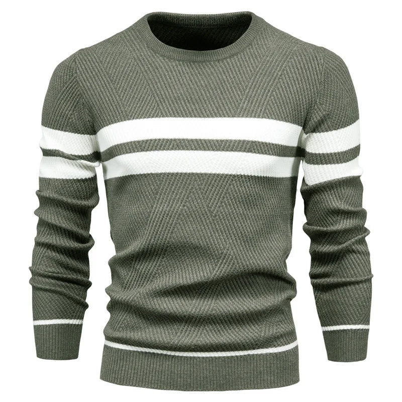 Sam | Langärmeliger Patchwork-Pullover