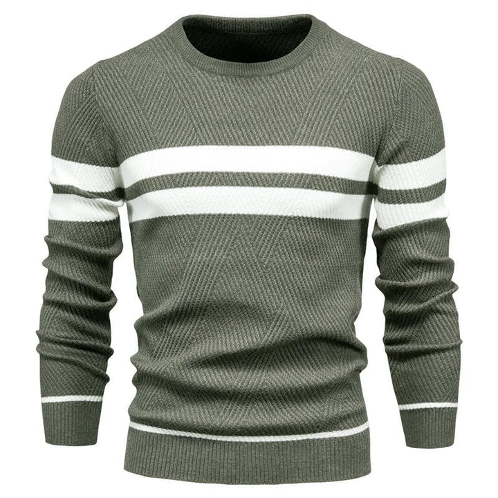 Sam | Langärmeliger Patchwork-Pullover