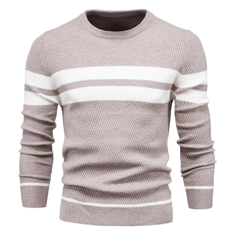 Sam | Langärmeliger Patchwork-Pullover