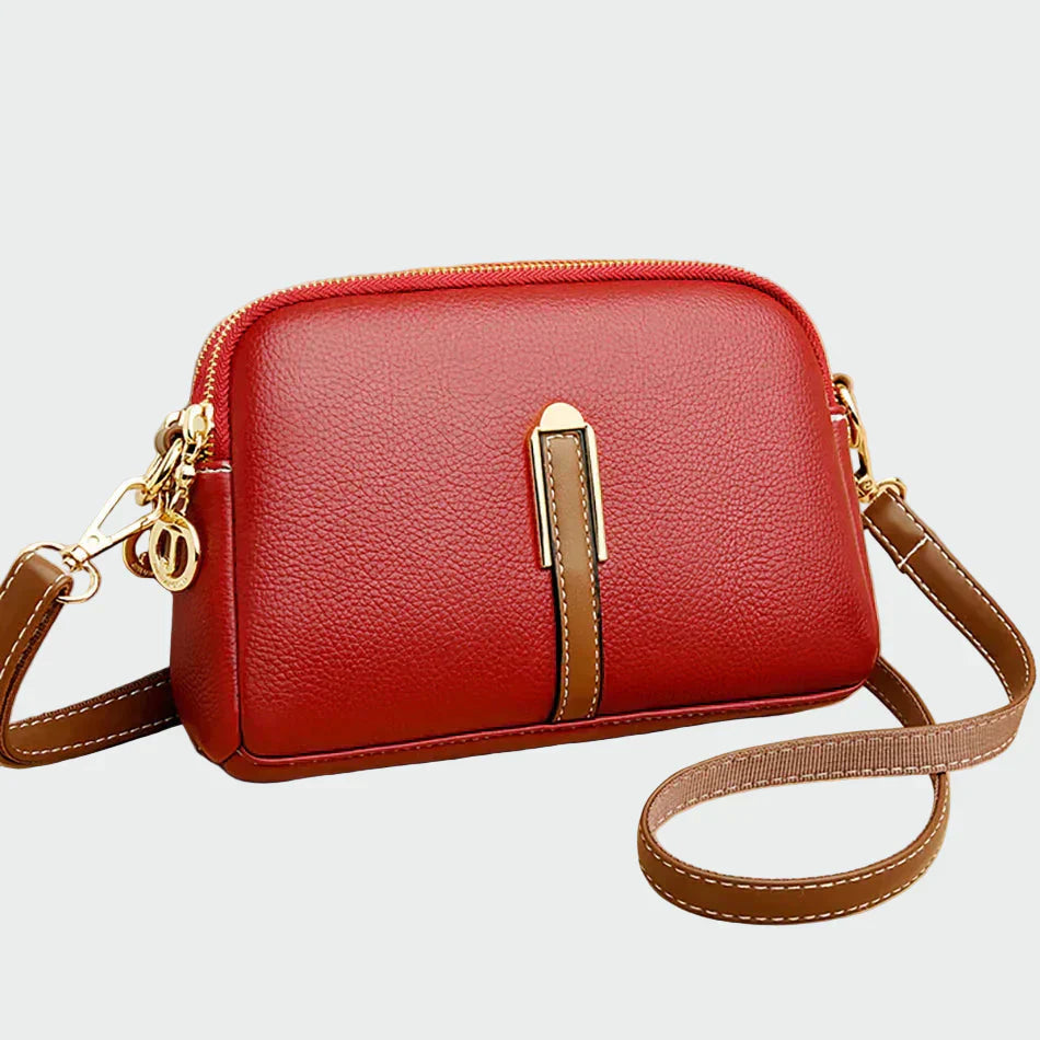 Elegante Leder Schultertasche