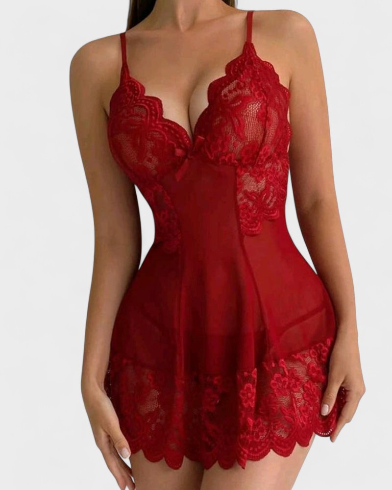 Olívie | Einfarbiges blondes Kleid mit Trägern