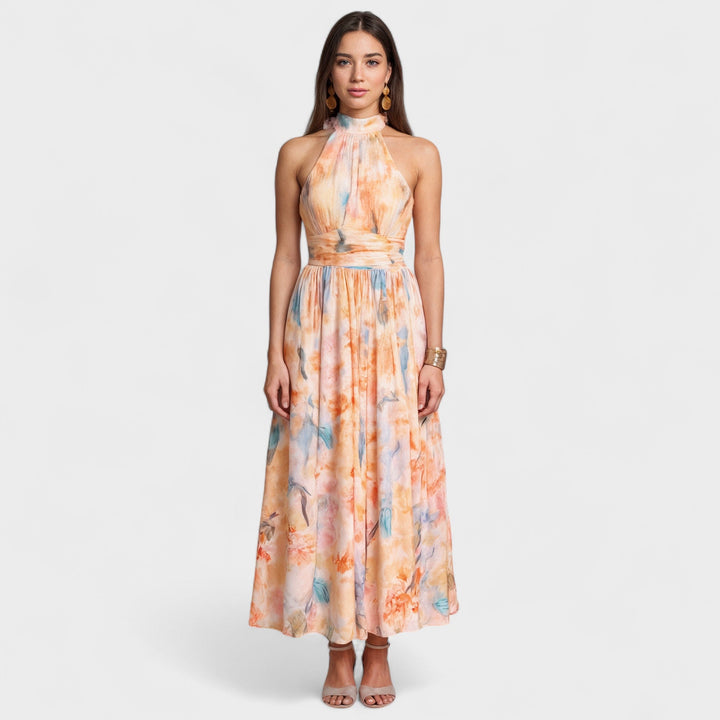 Aurora – Blumen Sommer Maxi Kleid