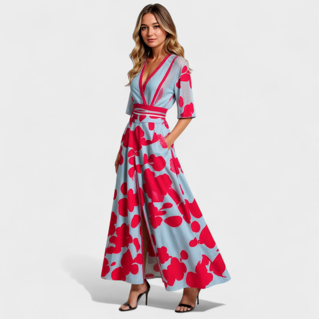 Lucie – Lange Kleider mit Blumenmuster