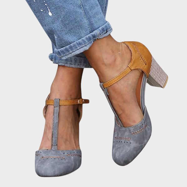 Antonia | Trendy Stilvolle T-Riemen Damen Schuhe