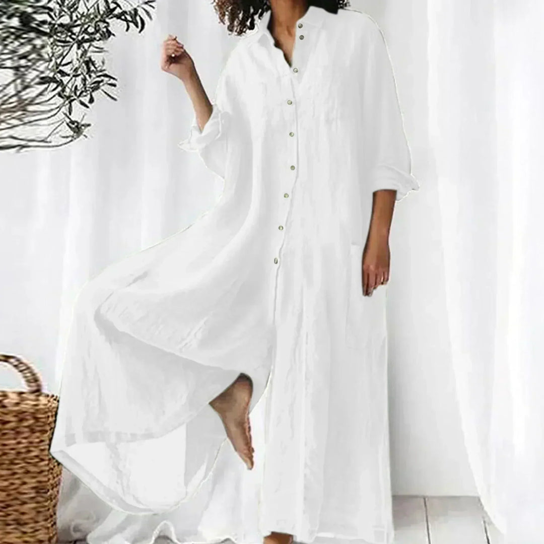 Roz – Oversized Knopf-Jumpsuit