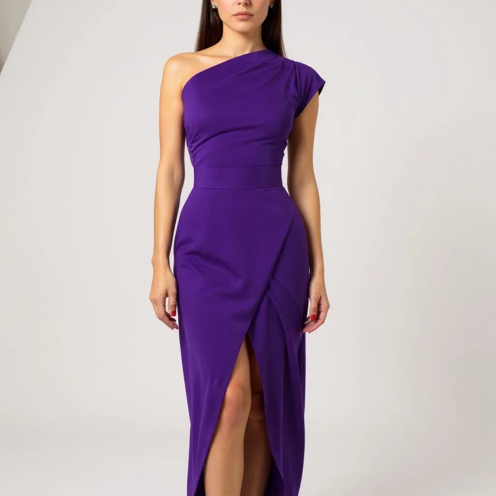 JANOVA | Asymmetrisches Abendkleid mit Schlitz